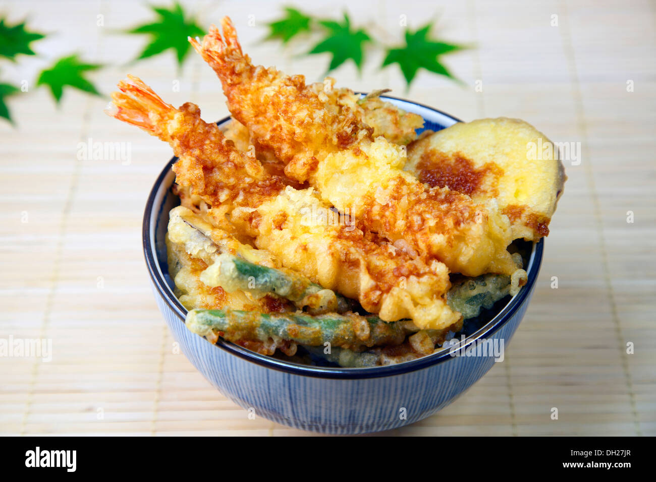 Tendon (Tempura rice bowl Stock Photo Alamy