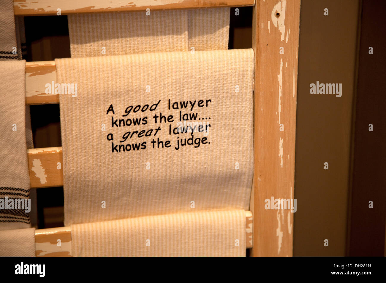 A good lawyer knows the law. A great lawyer knows the judge. Hand ...