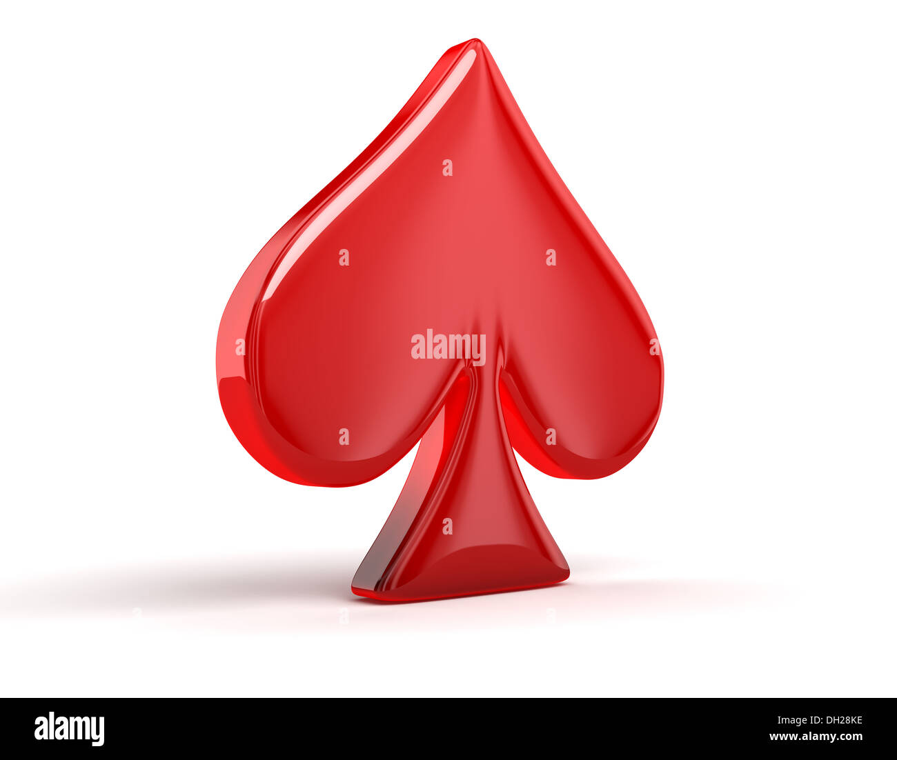 Glossy Spade Suit Stock Photo - Alamy