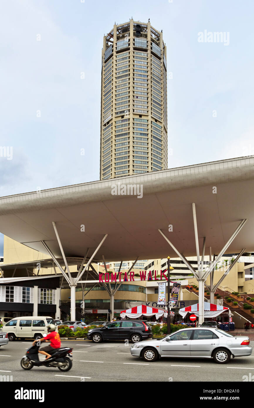 Komtar Walk building, George Town, Penang, Malaysia Stock Photo