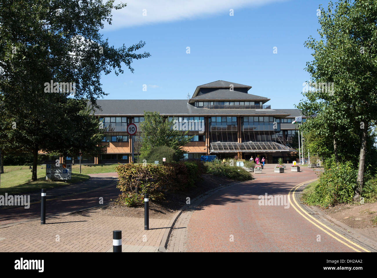 County Hall Cardiff Offices Cardiff High Resolution Stock Photography