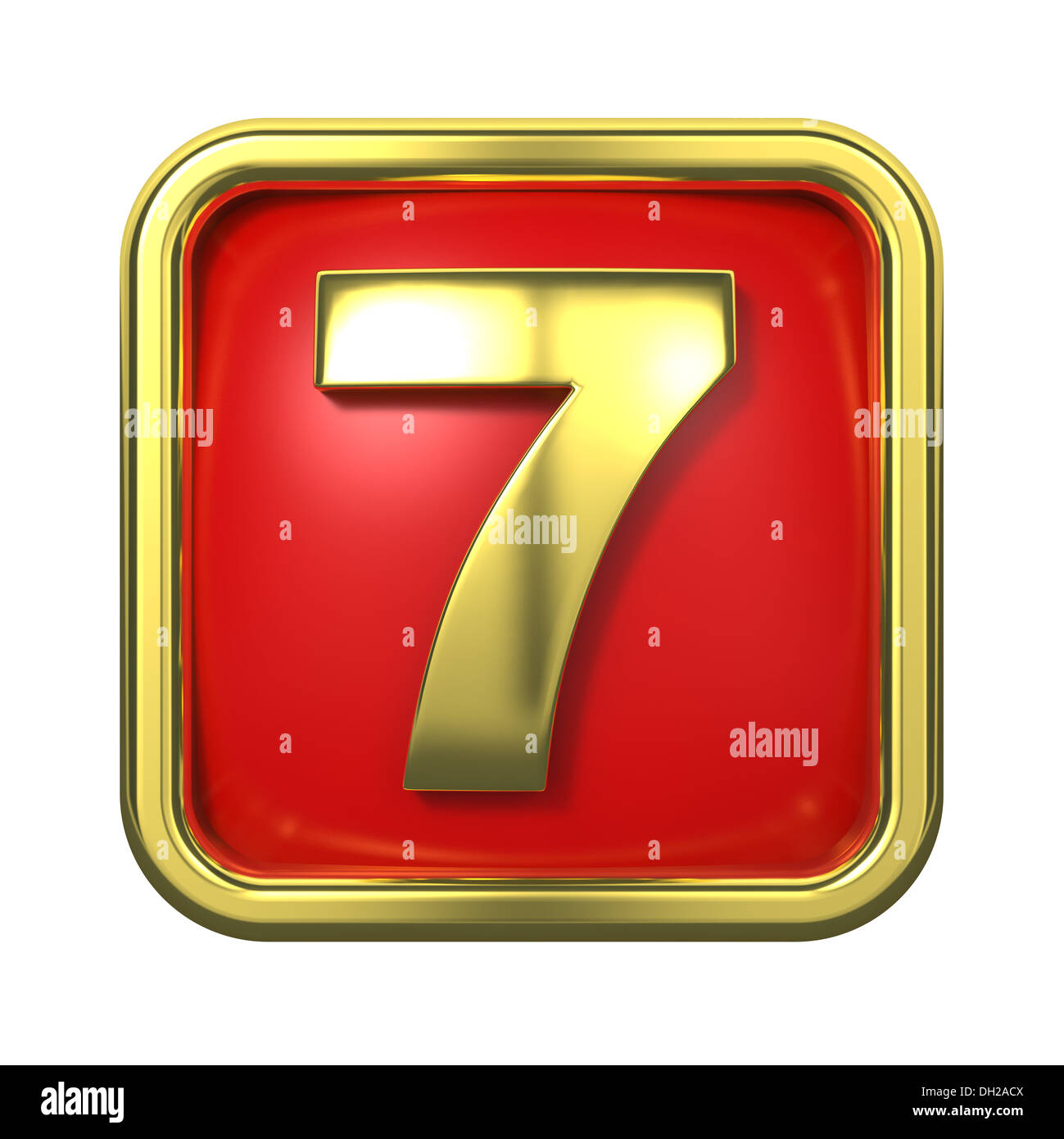 Number 7 red hi-res stock photography and images - Alamy