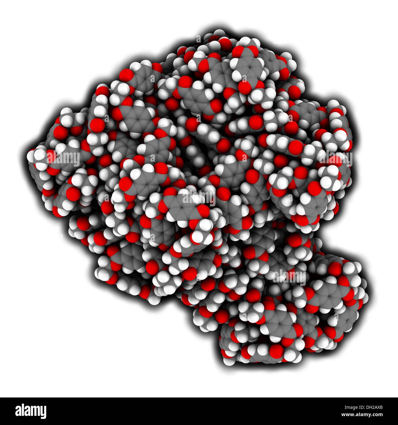 Polyethylene terephthalate (PET, PETE) polyester plastic, chemical structure. Mainly used in synthetic fibers and plastic bottle Stock Photo