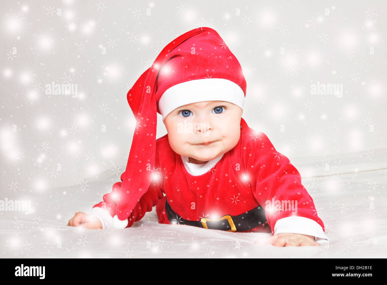 Baby Santa Claus Stock Photo Alamy