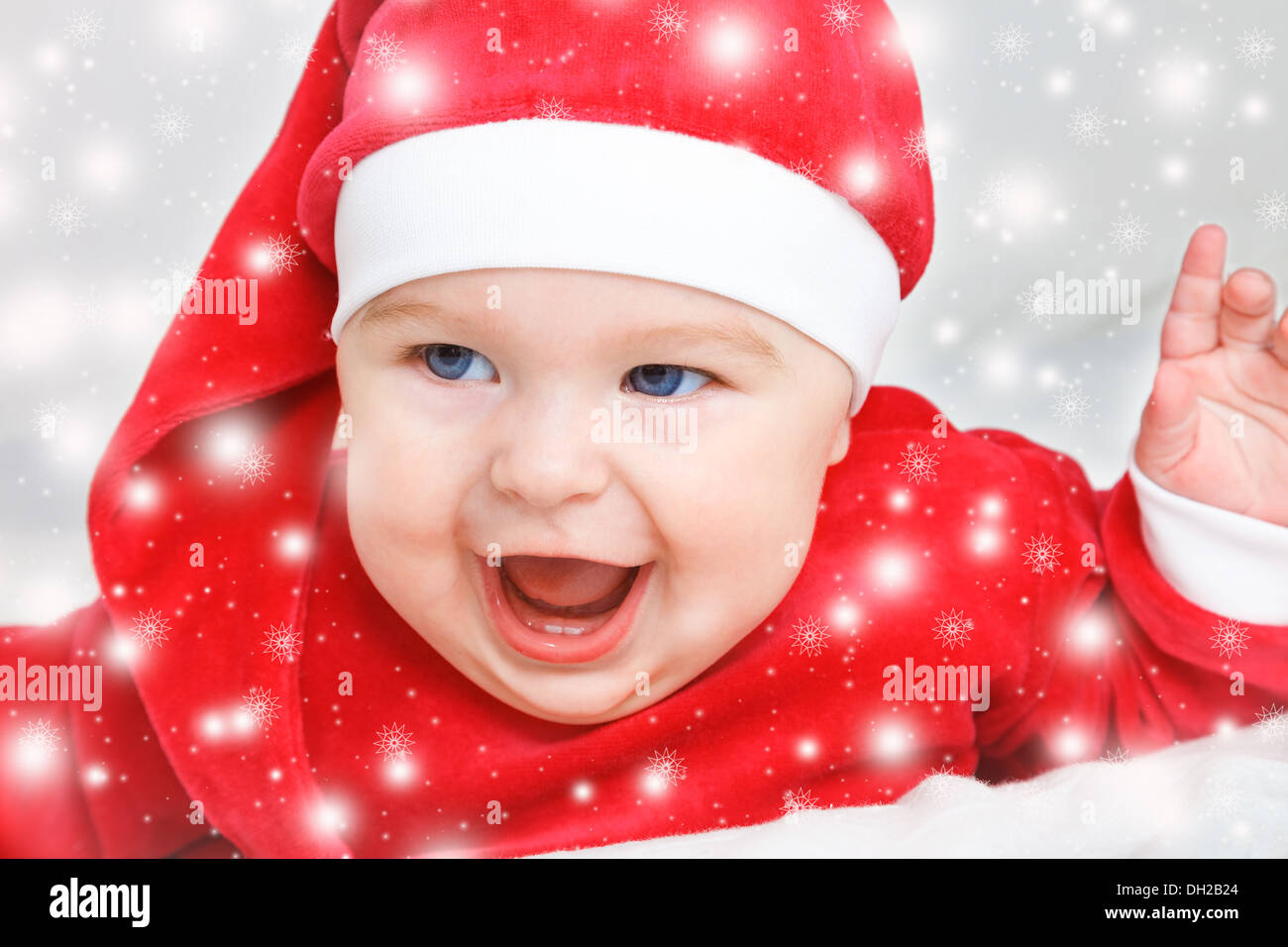 Baby Santa Claus Stock Photo Alamy