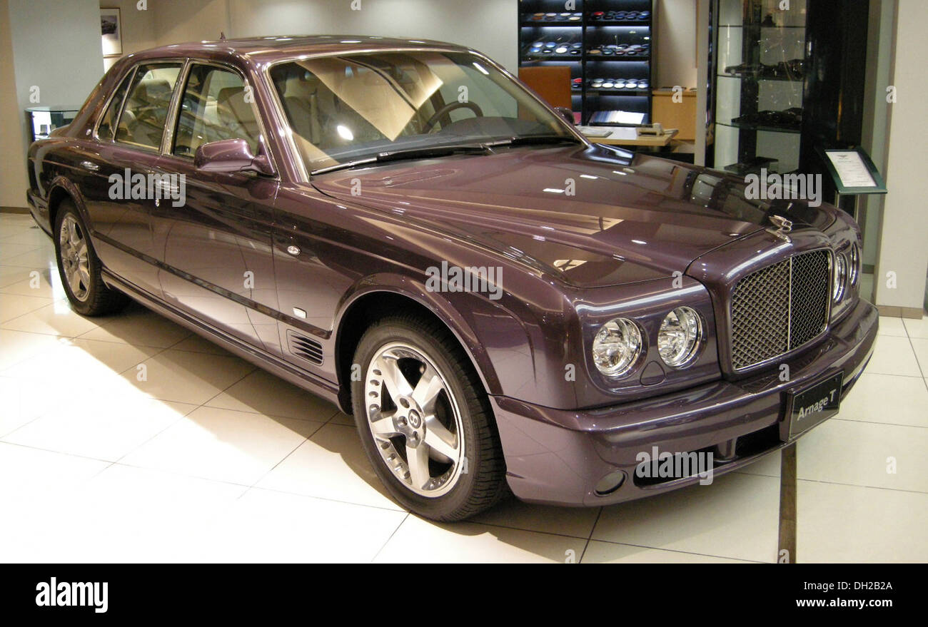 The 2007 Bentley Arnage T is a luxury sedan known for its high-end features, powerful engine, and sophisticated design. It combines classic British craftsmanship with modern performance, making it a sought-after vehicle among collectors and enthusiasts. Stock Photo