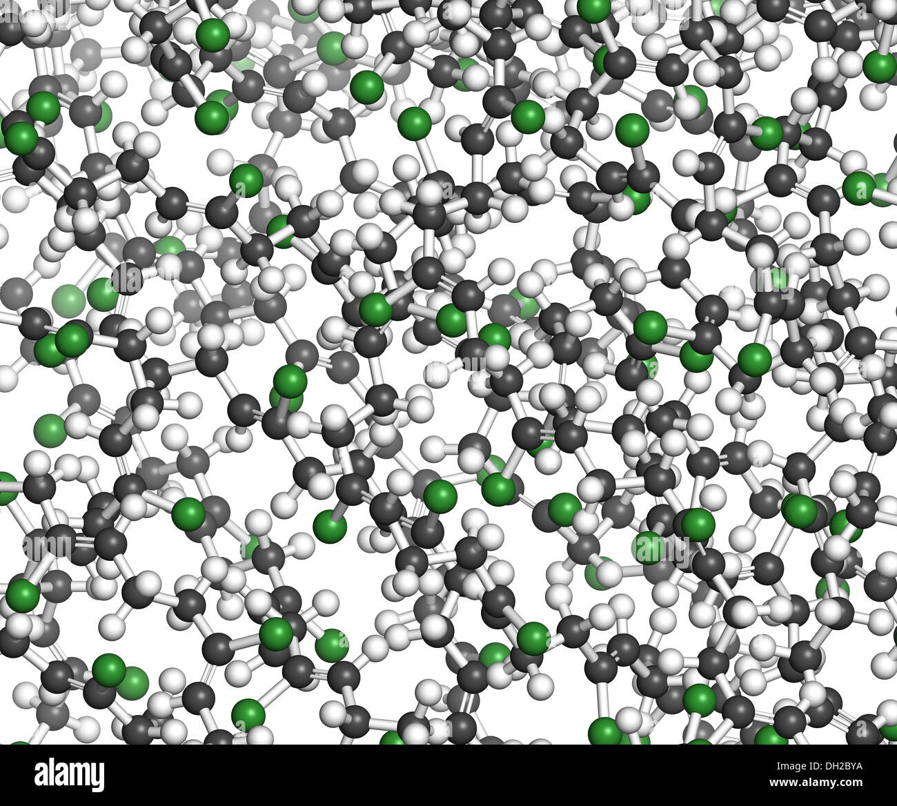 Neoprene (polychloroprene) synthetic rubber, chemical structure