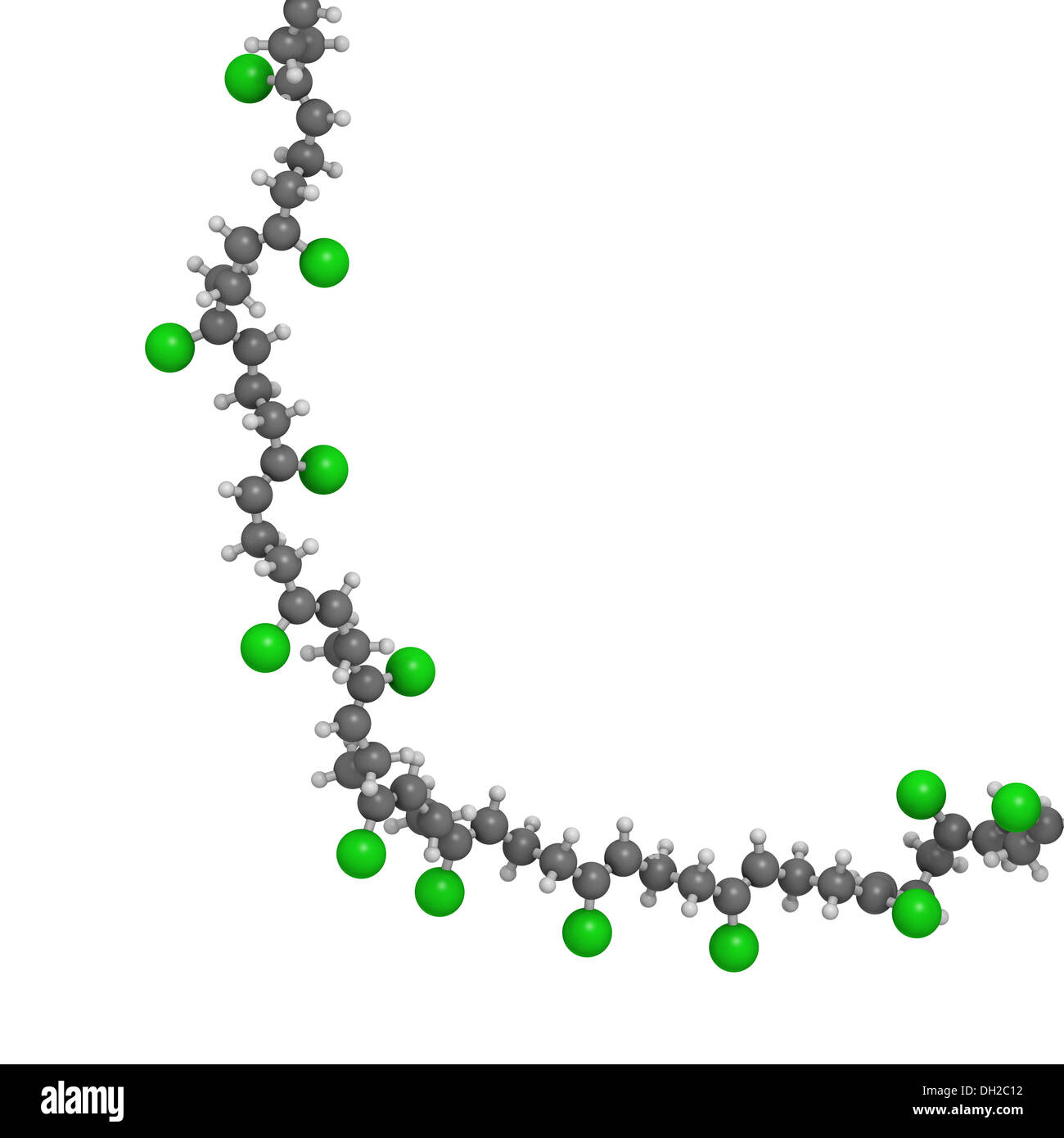 Neoprene (polychloroprene) synthetic rubber, chemical structure