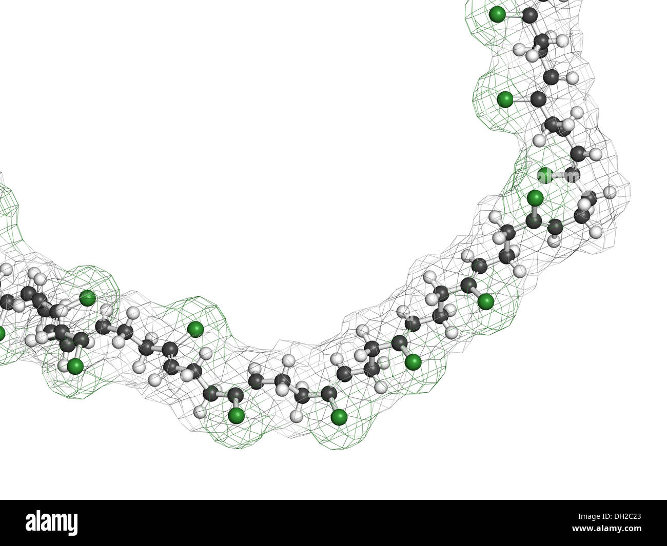 Neoprene (polychloroprene) synthetic rubber, chemical structure