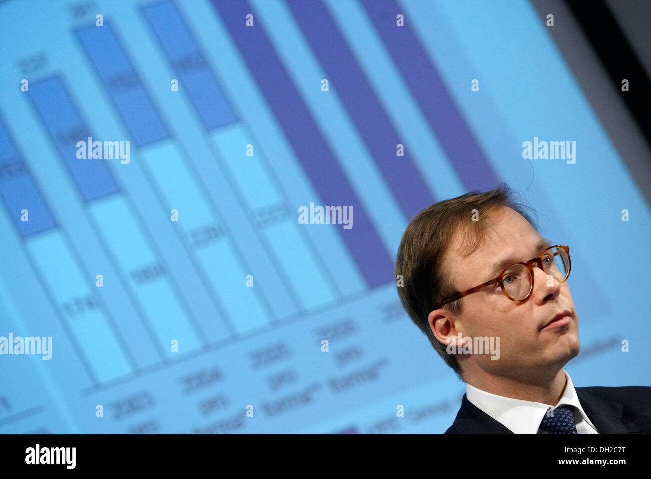 Prof. Axel Wieandt, CEO of Hypo Real Estate, giving a speech in the Conference organised by students 'Campus for Finance', at Stock Photo