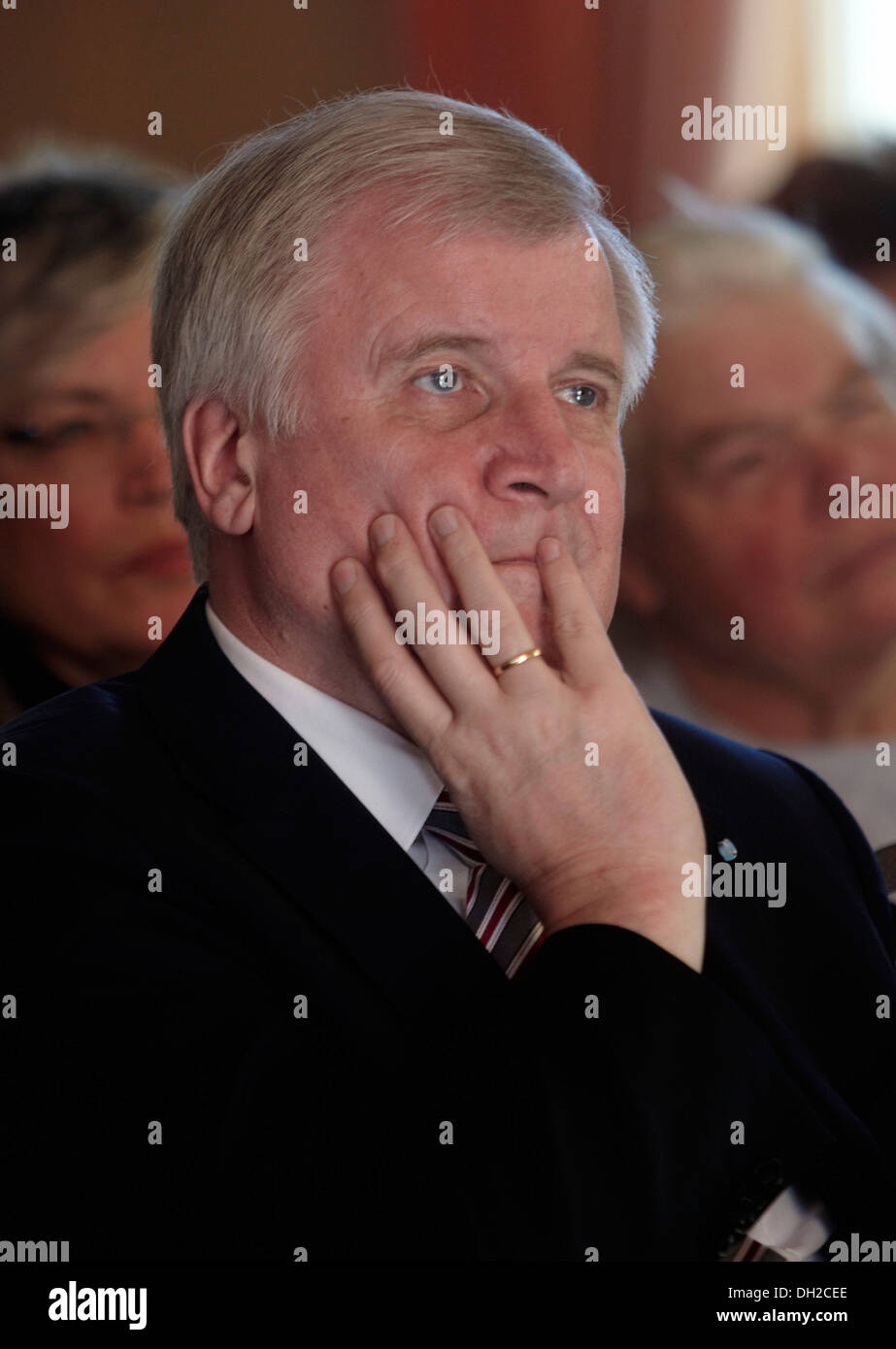 The Bavarian Prime Minister Horst Seehofer, CSU, Koblenz, Rhineland-Palatinate Stock Photo