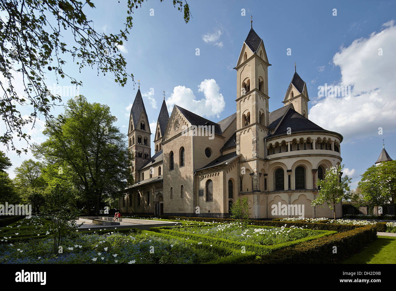 Basilica of St. Castor in Koblenz, Koblenz, Rhineland-Palatinate, Germany Stock Photo