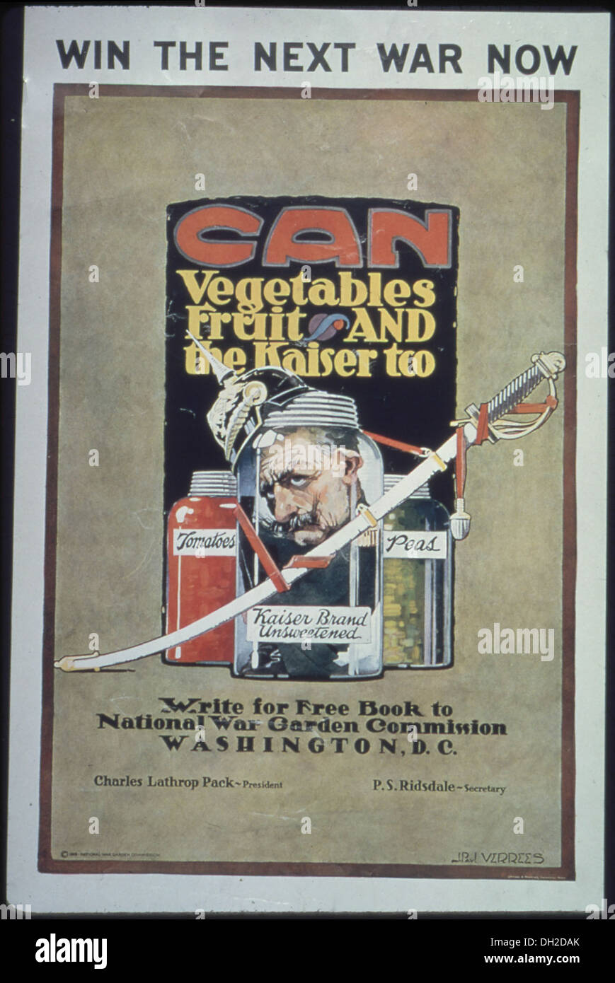Win the Next War Now. Can Vegetables, Fruit and The Kaiser, too. Write
