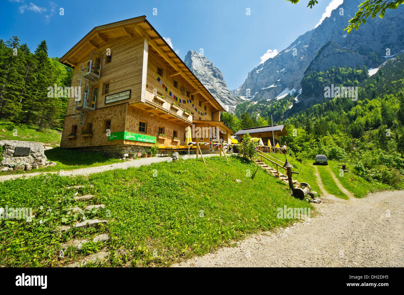 Hans Berger Haus Building And Wilder Kaiser Mountain Tyrol