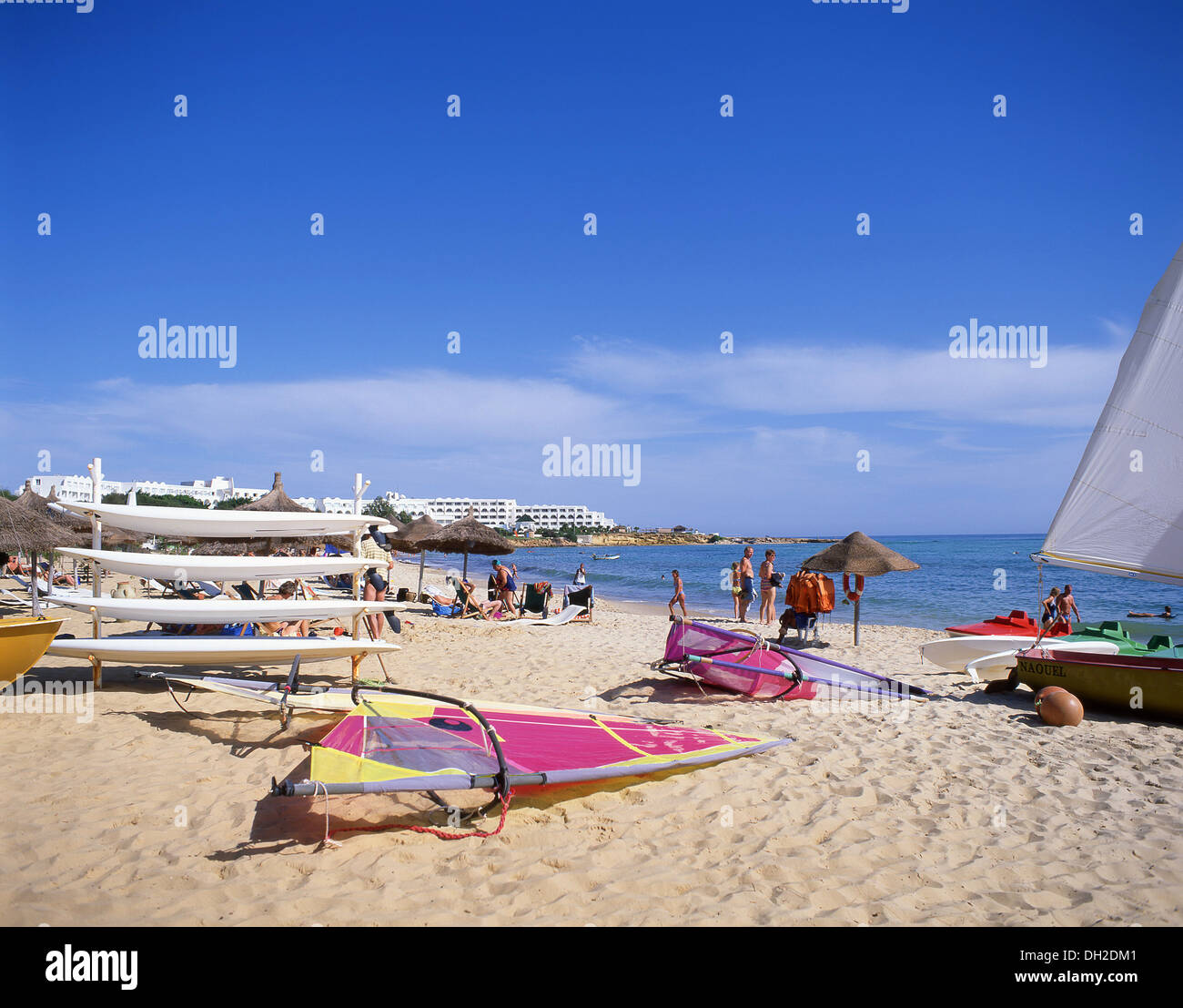 Hammamet Beach, Hammamet, Nabeul Governorate, Tunisia Stock Photo - Alamy