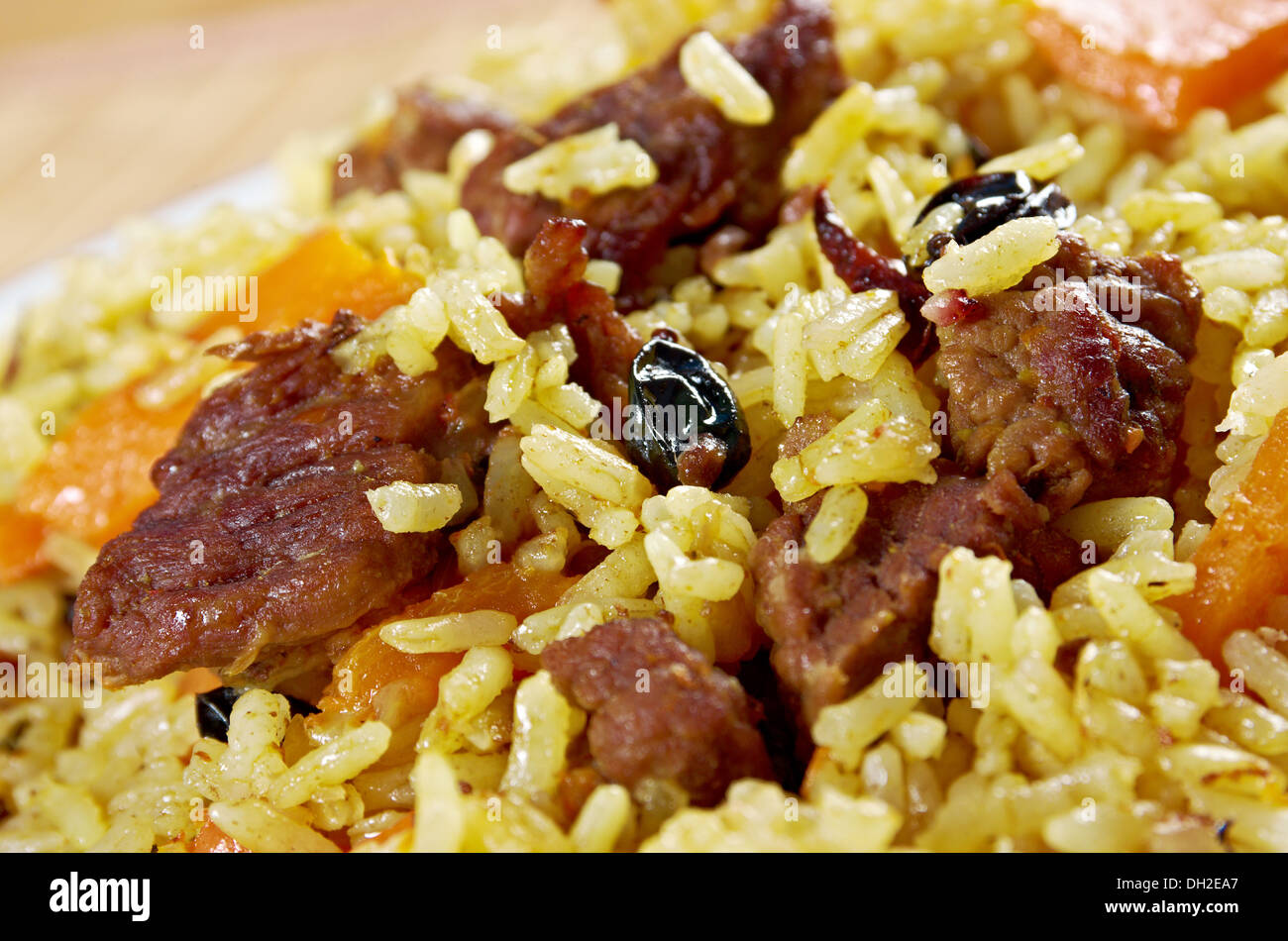 Traditional oriental pilaf Stock Photo Alamy