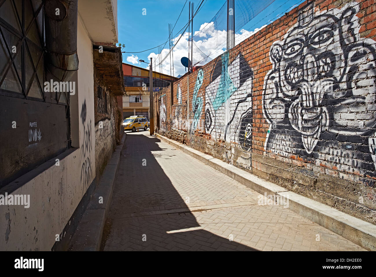 Street art on the streets of Huaraz In Peru, South America. Stock Photo