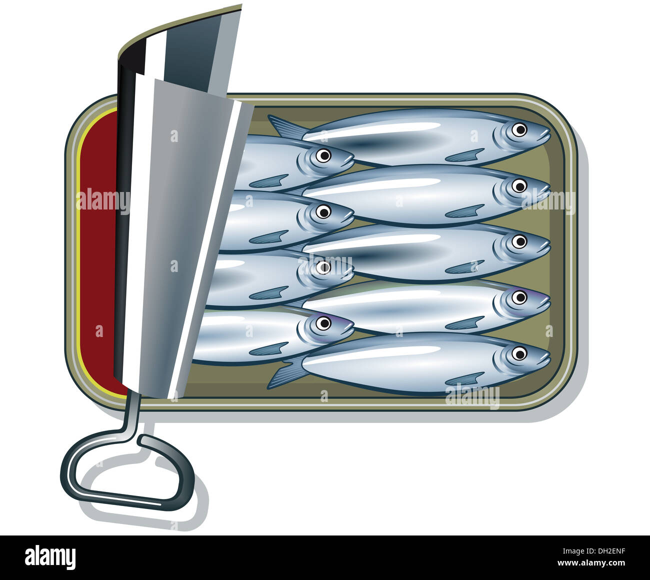 sardines in oil Stock Photo