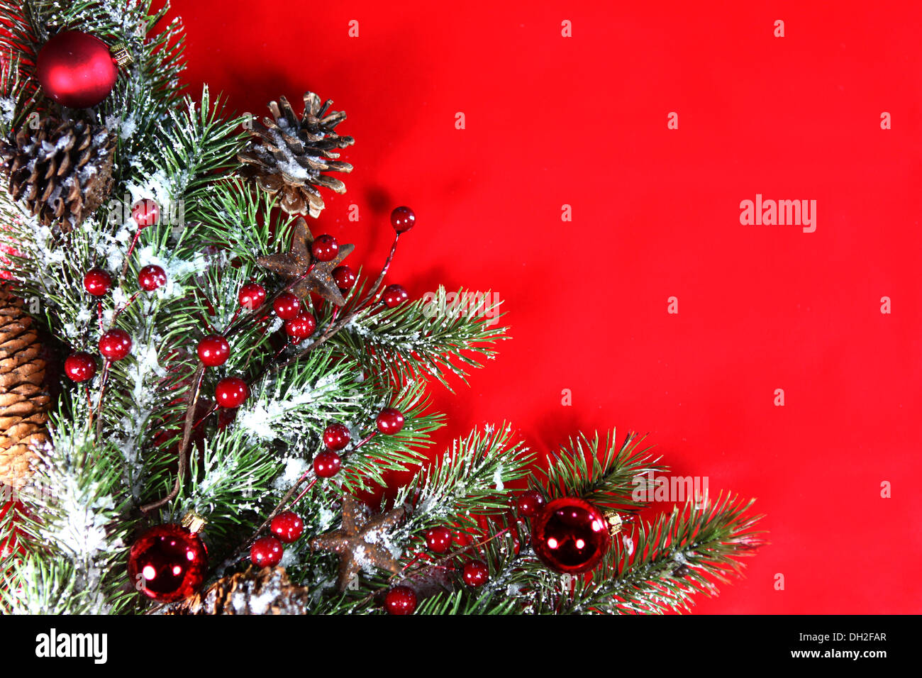 Festive Christmas Holiday Background Wallpaper to Add Text Stock Photo