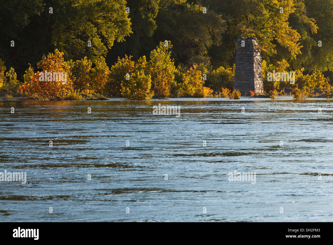 High water on the Shenandoah River - West Virginia, USA Stock Photo