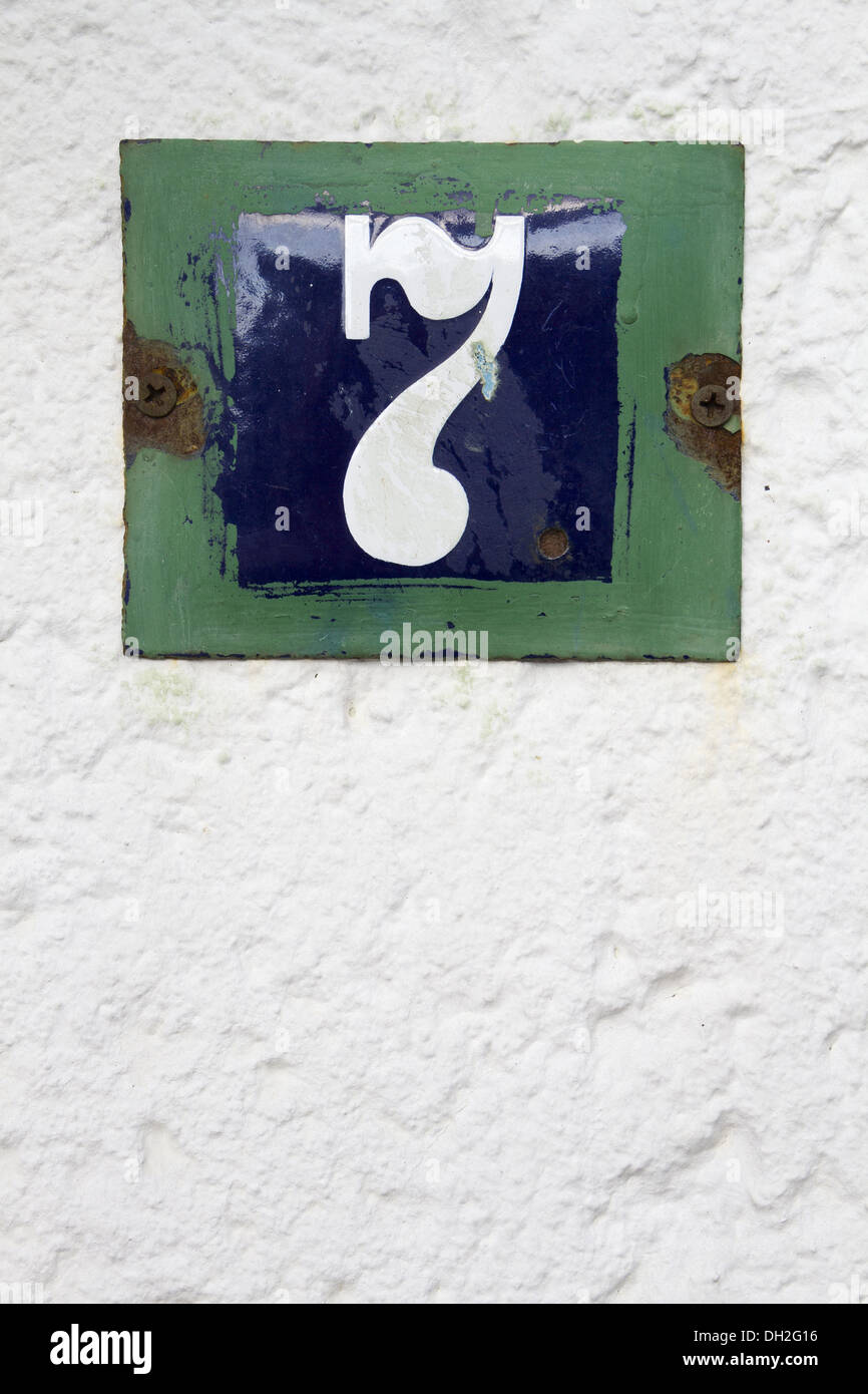 house number seven Stock Photo Alamy