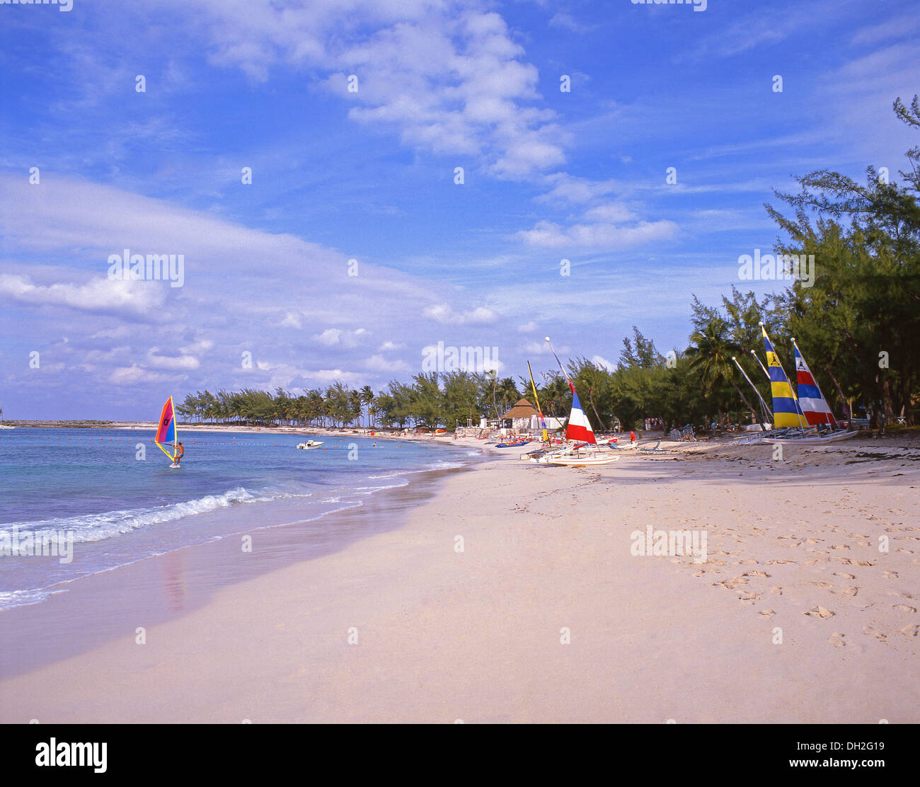 Cable Beach, Paradise Island, Nassau, New Providence, Bahamas Stock