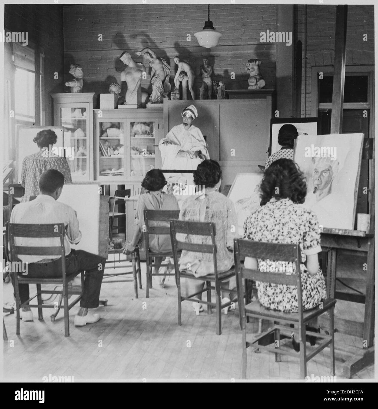 Howard University, art class 559216 Stock Photo Alamy
