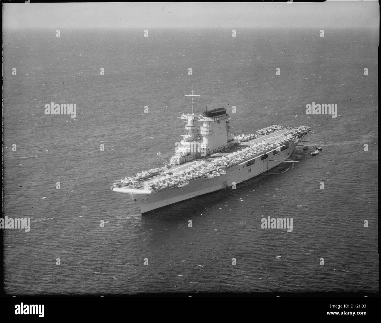 On deck aircraft carrier Black and White Stock Photos & Images - Alamy