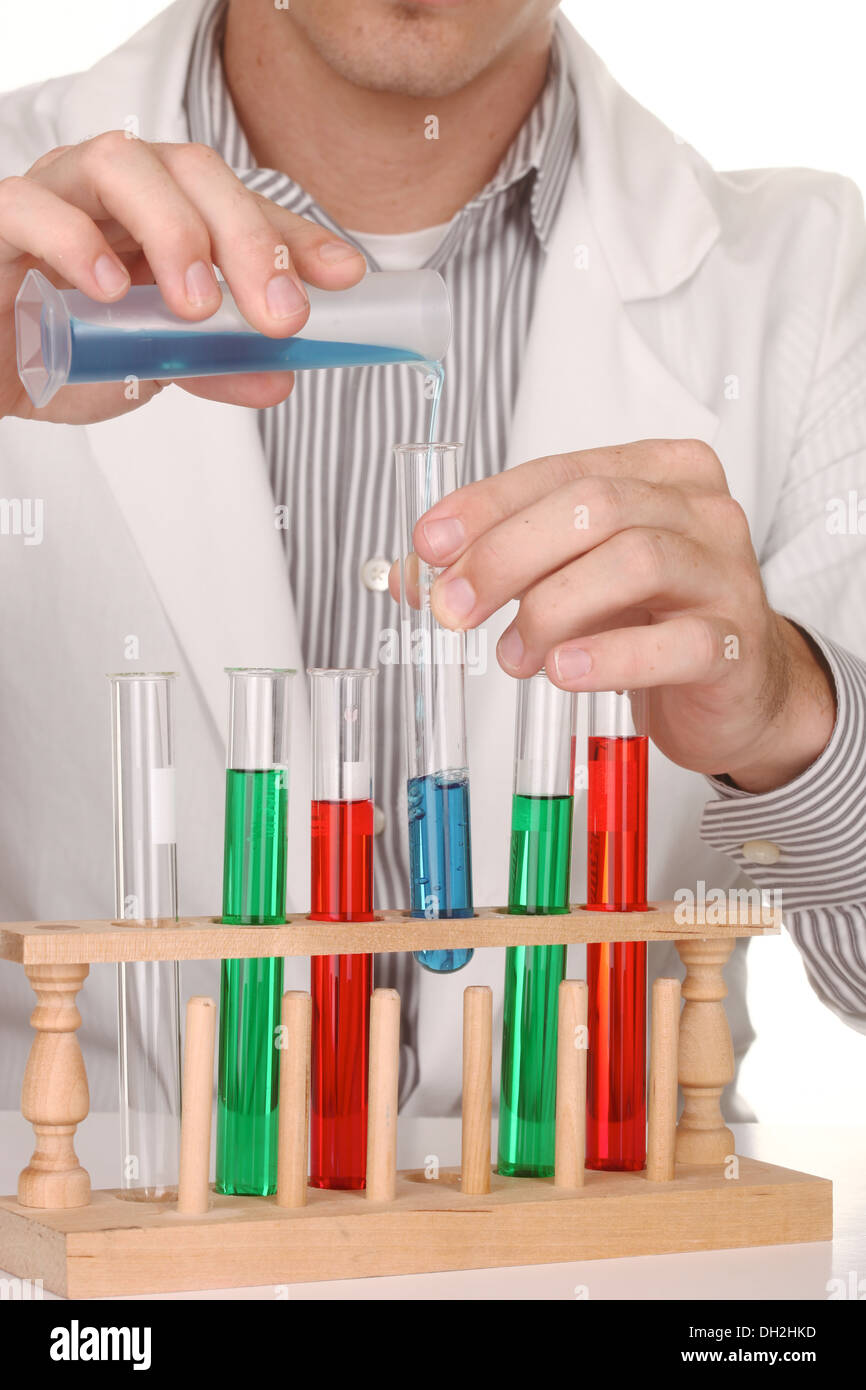 Scientist At Work Using the Scientific Method Stock Photo - Alamy