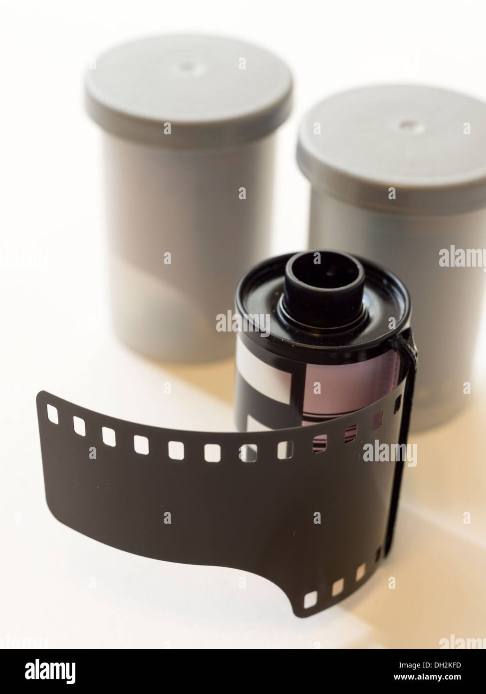 Close-up of a 35mm film roll. Stock Photo