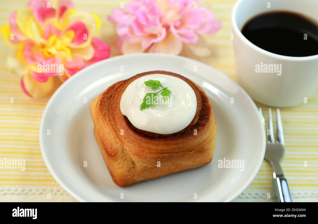 Cinnamon roll Stock Photo