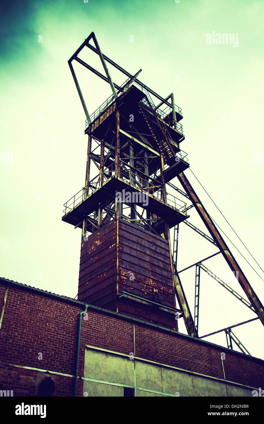 tower of the old mine Stock Photo