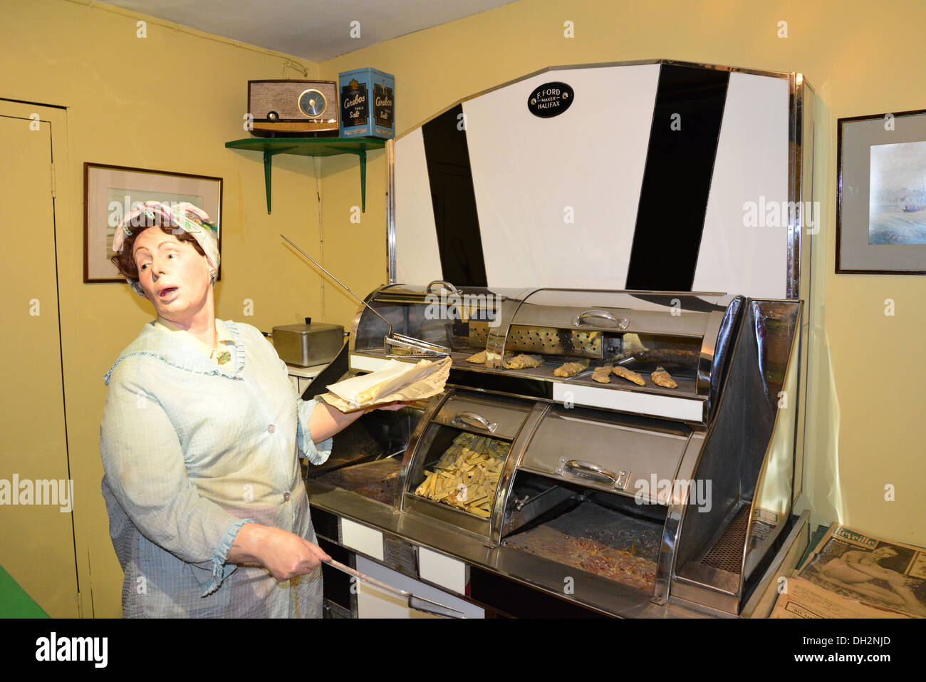 Fish & chip shop at National Fishing Heritage Centre, Alexandra Dock