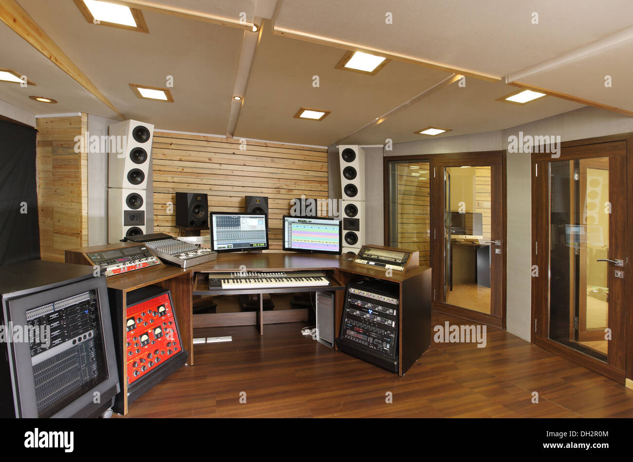 Digital Multitrack sound recording studio in Mumbai Maharashtra India Asia Stock Photo