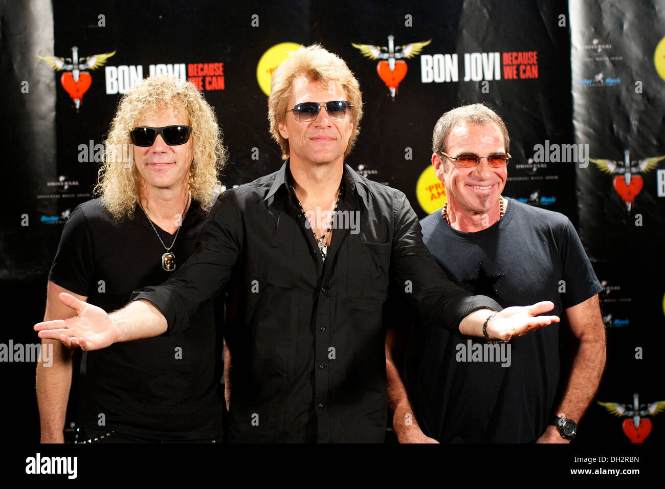 Rock band Bon Jovi (2013/06/27) Stock Photo