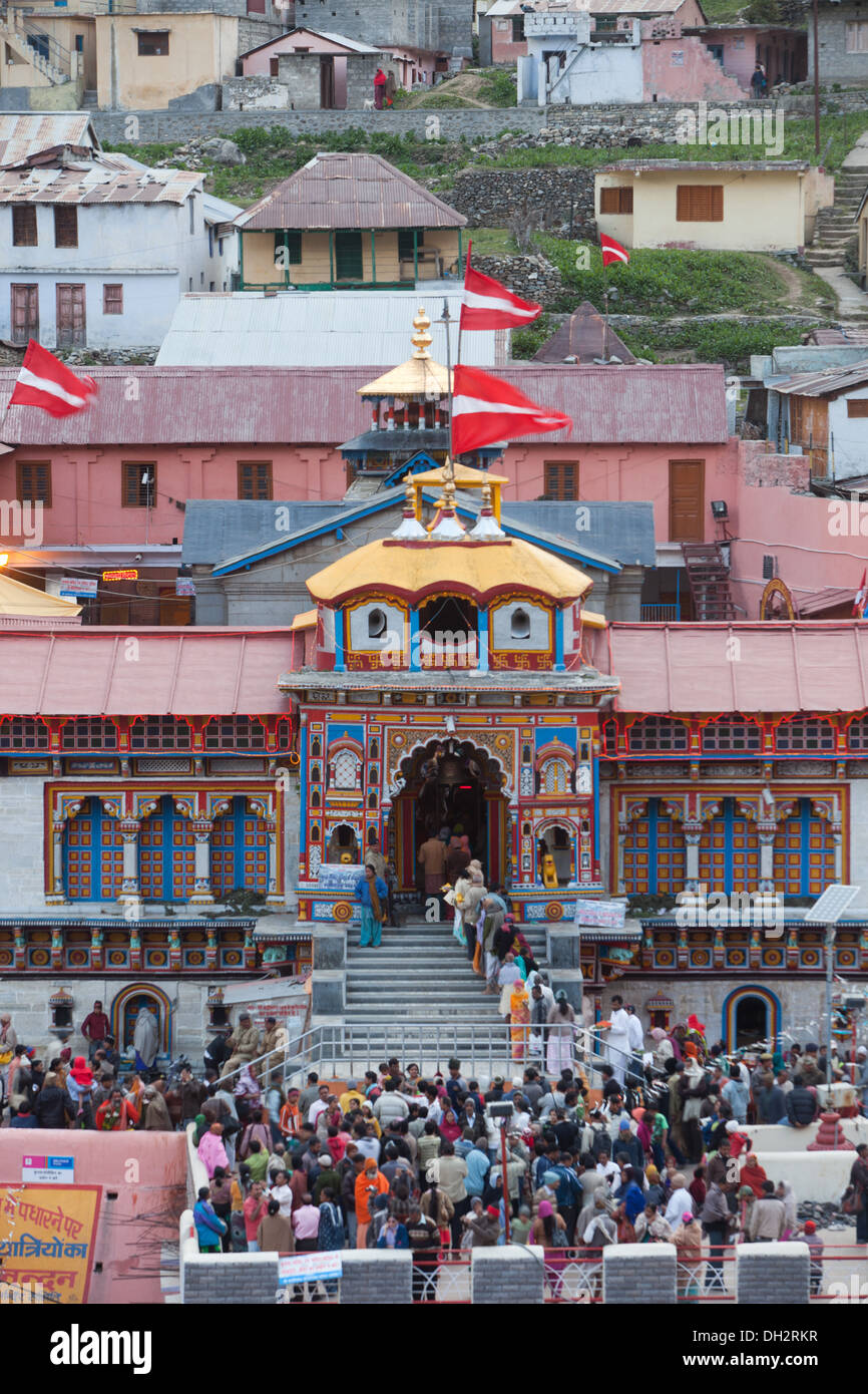 Badrinath temple Uttarakhand India Asia Stock Photo