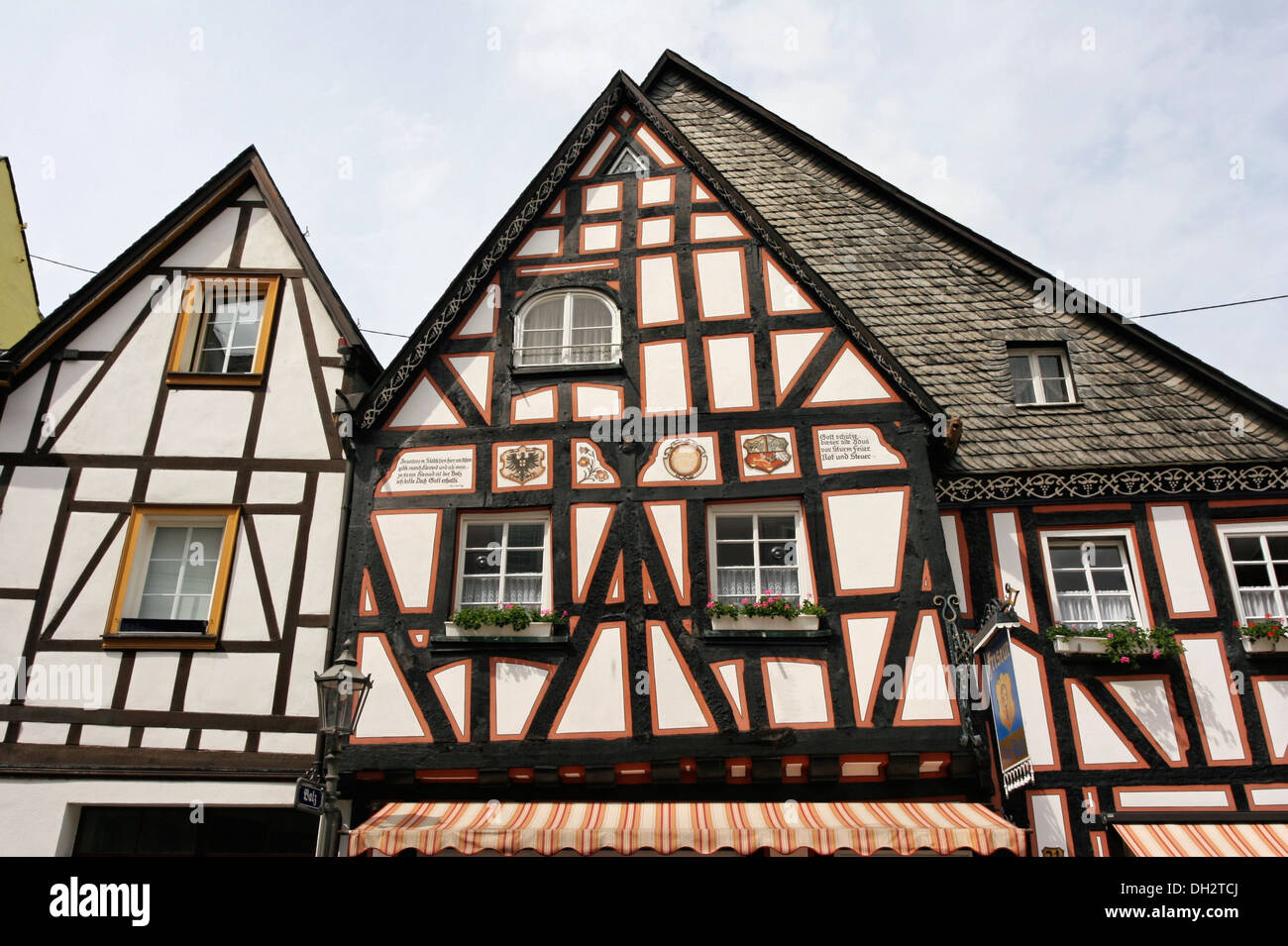 Germany, Boppard, UNESCO World Heritage Site, timbered house, UNESCO World Heritage Upper Middle Rhine Valley, Stock Photo