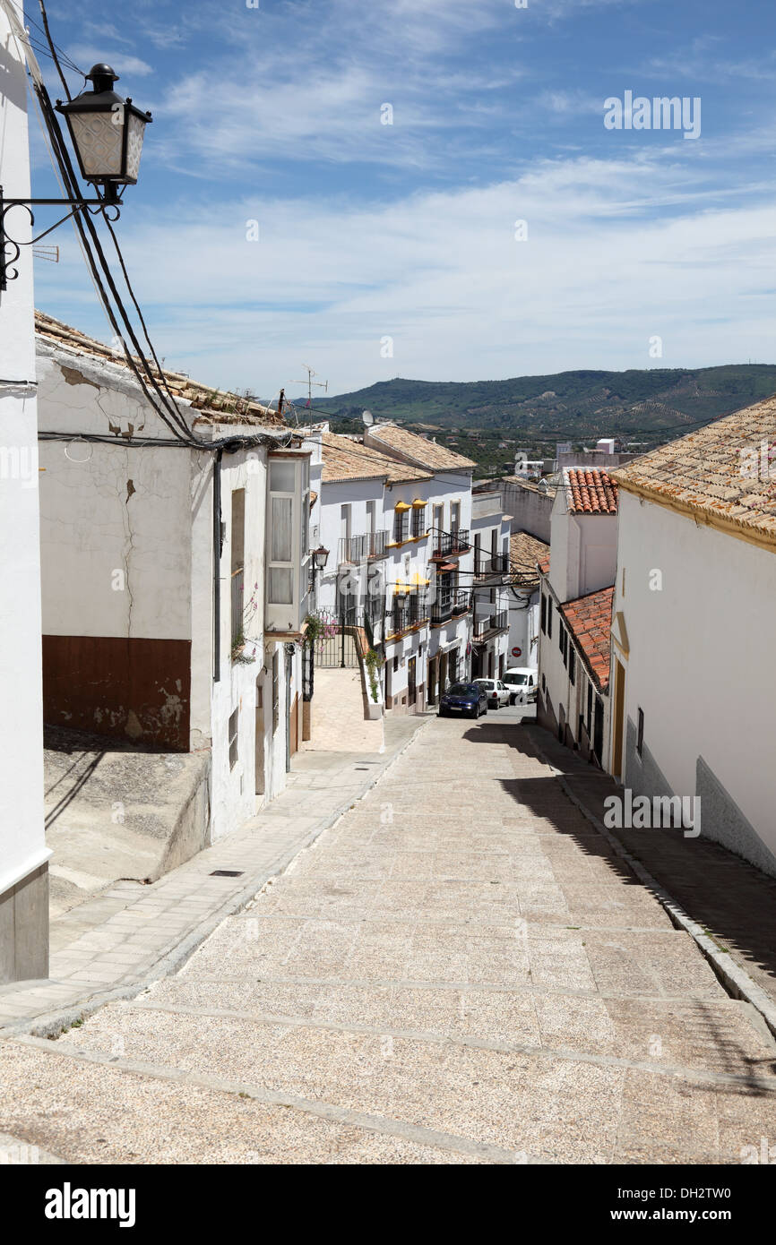 Street in the old town Olvera, Andalusia, Spain Stock Photo