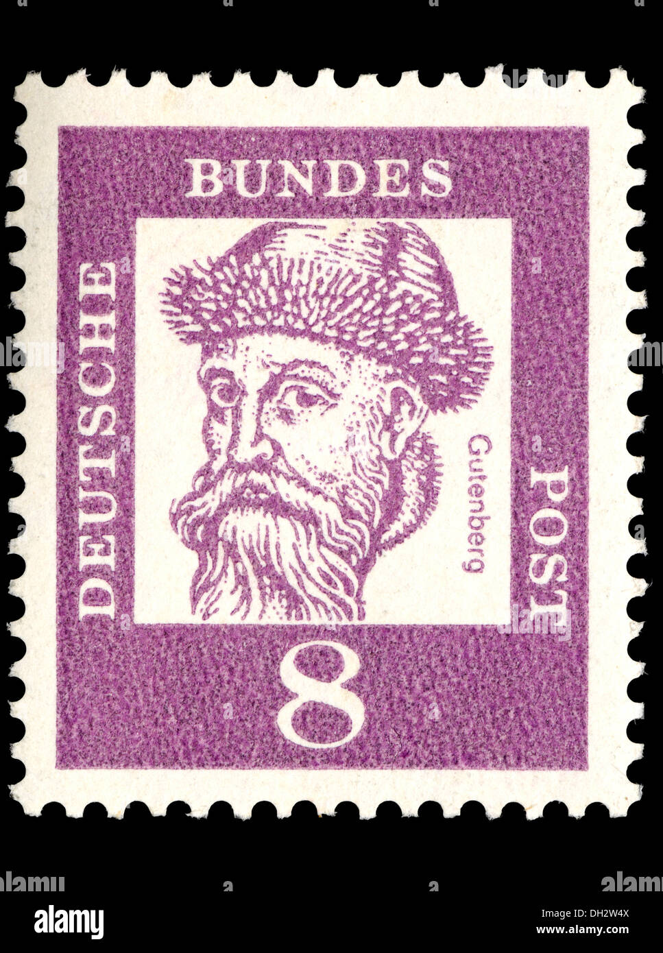 Portrait of Johannes Gutenberg (13951468 German publisher, introduced