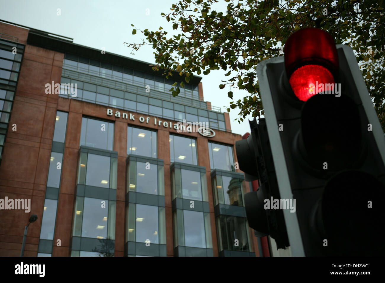 Belfast, UK 31st October 2013 Front of the Bank of Ireland HQ in
