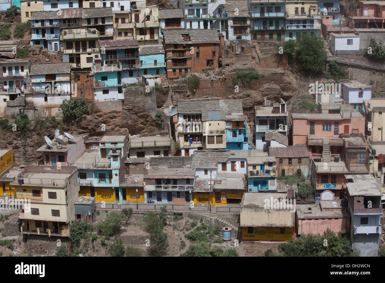 Devprayag town Pauri Garhwal Uttarakhand India Asia Stock Photo