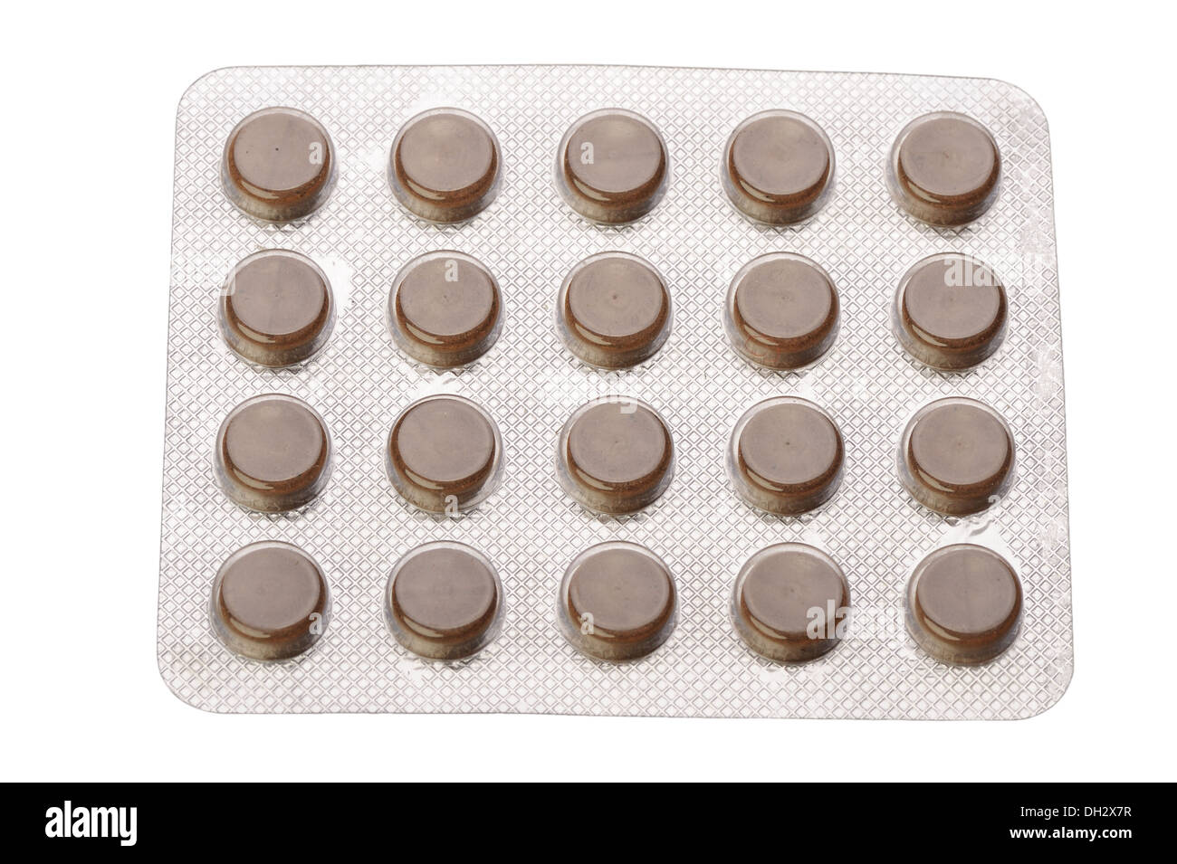 Pills in a blister pack Stock Photo