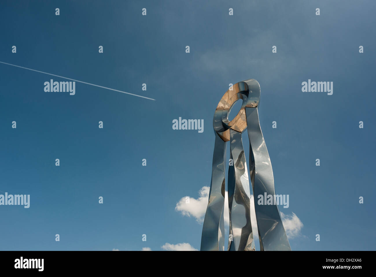 Prestatyn Sculptures-Metal. Stock Photo