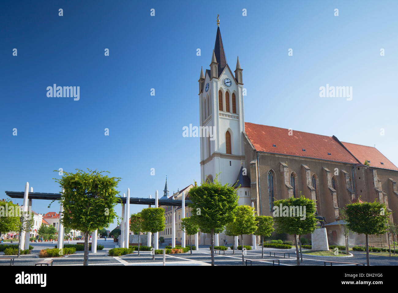 Franciscan Church, Keszthely, Lake Balaton, Hungary Stock Photo