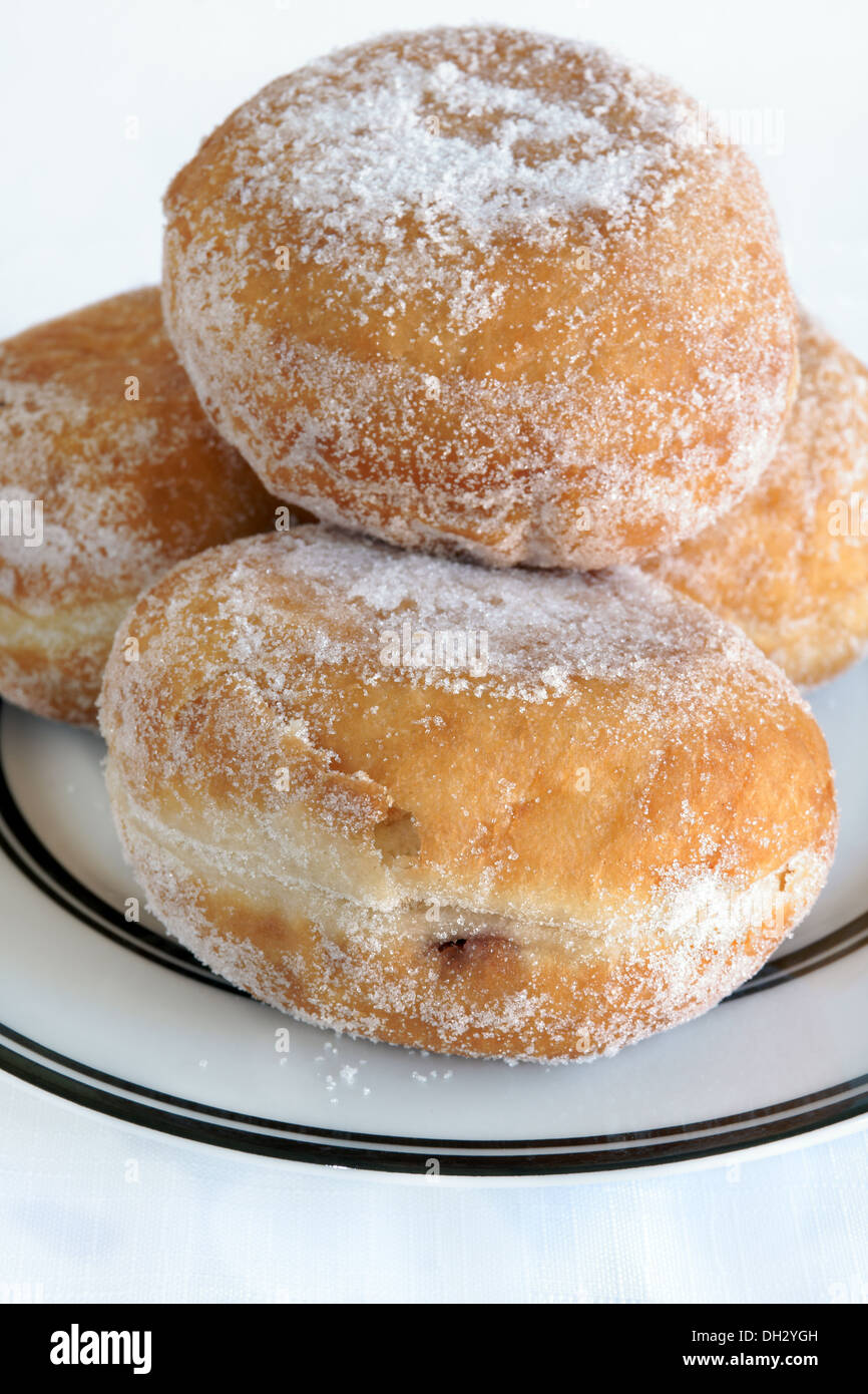 Jelly or jam filled donuts Stock Photo Alamy