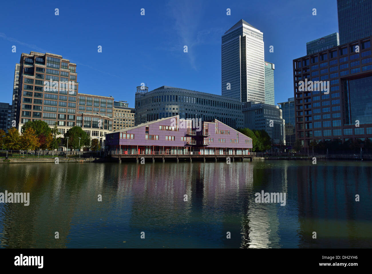 Canary Wharf Estate, Isle of Dogs, Docklands, London E14, United Kingdom Stock Photo