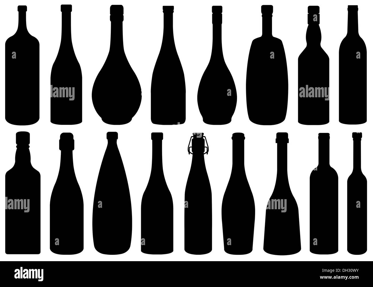 Whiskey bottles Black and White Stock Photos & Images Alamy