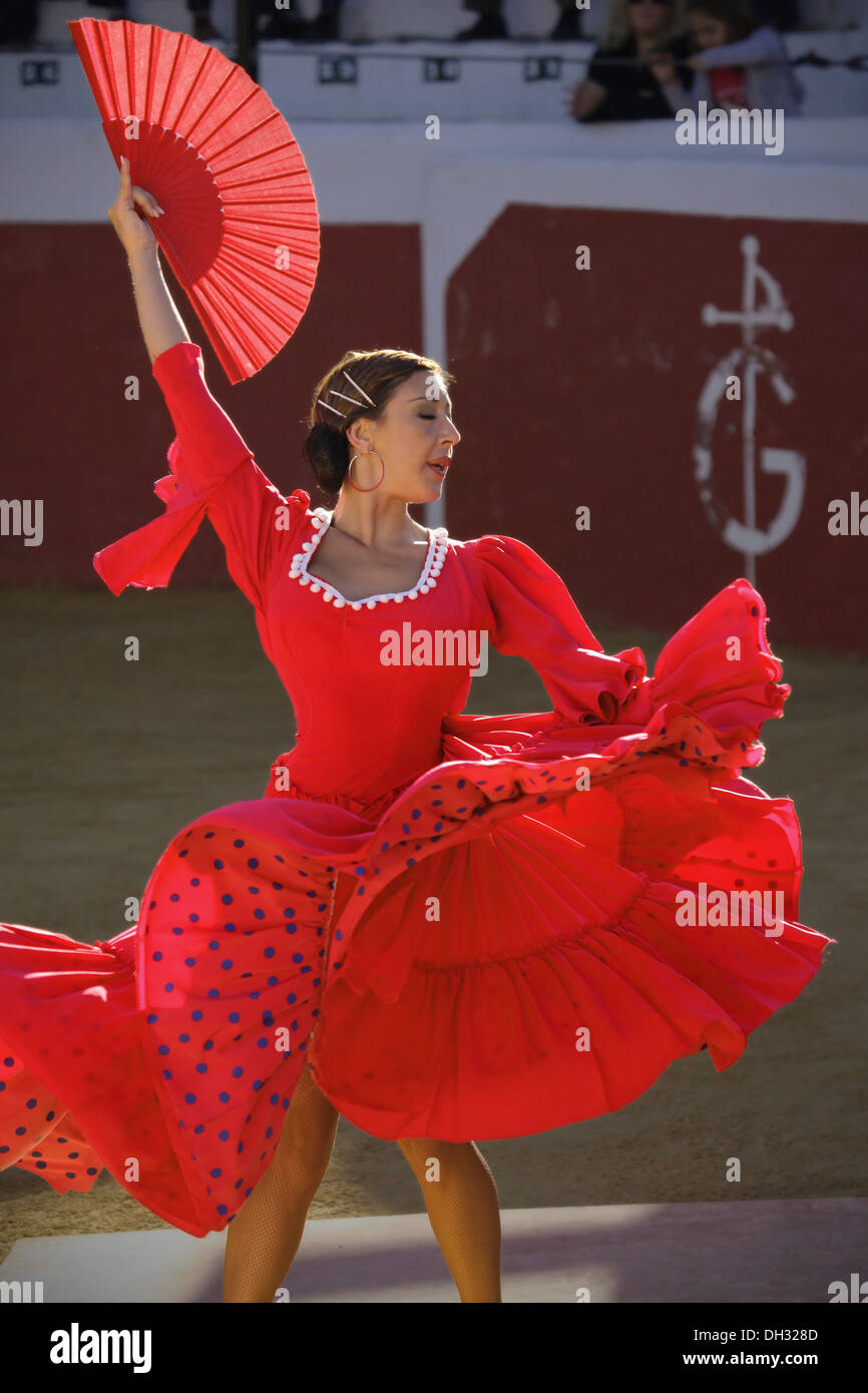 Flamenco Dancers in Mijas, Andalusia, Spain Stock Photo