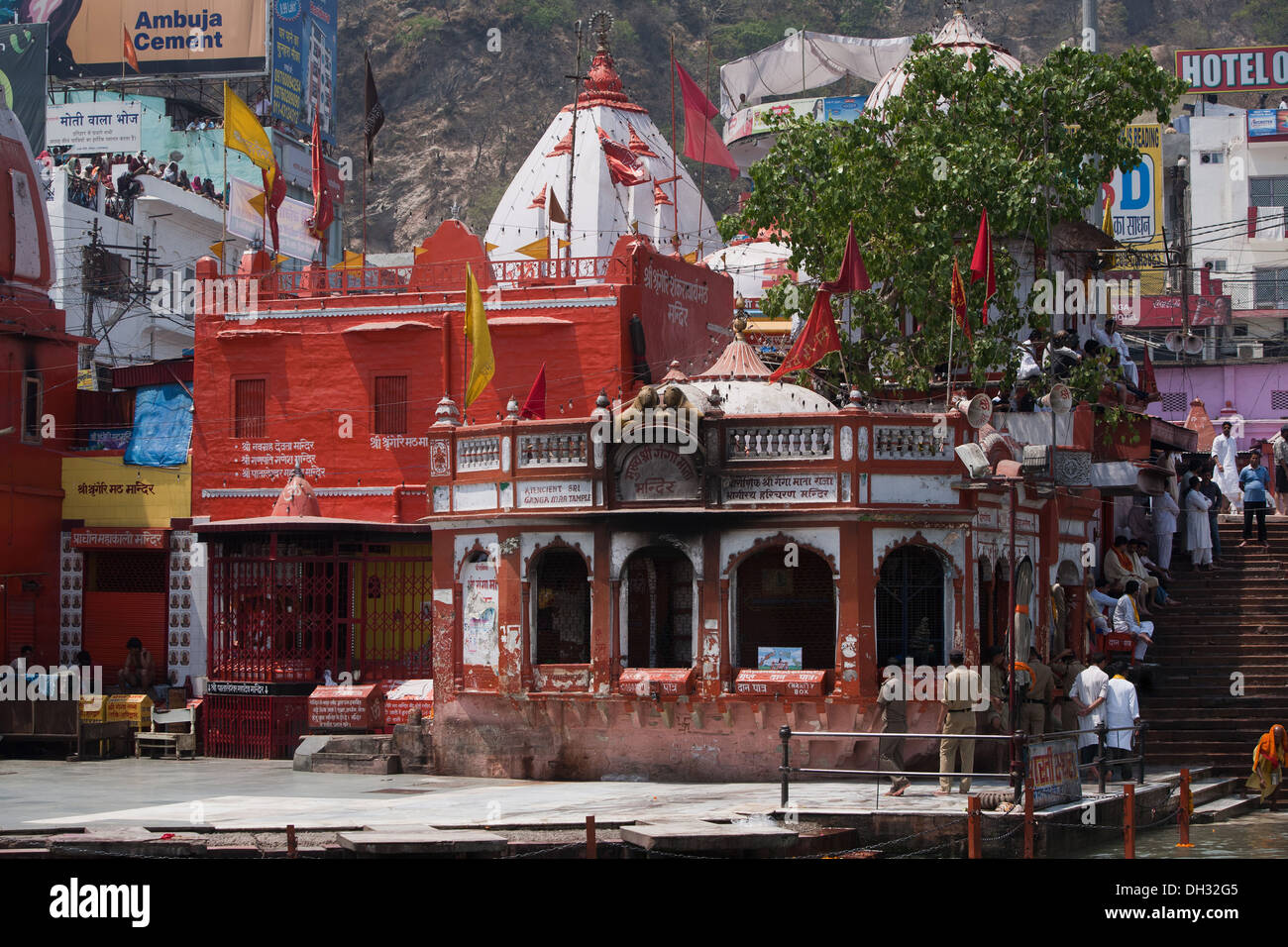 Temples on ganga river in Haridwar Uttarakhand India Asia Stock Photo -  Alamy