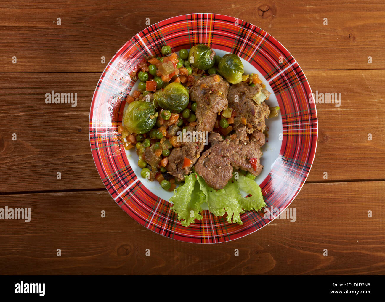 vegetables with spices and mincemeat Stock Photo Alamy